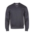 thumbnail image 1 of Cottonply Crew Fleece for Men, Charcoal Heather - Small, 1 of 1