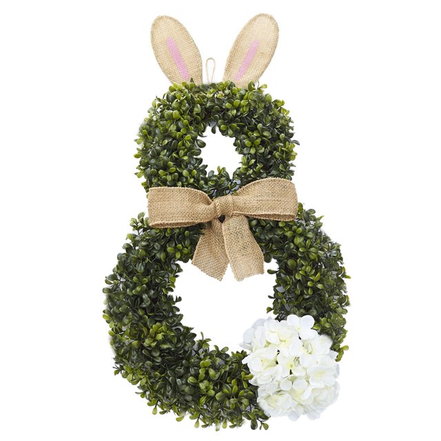 Cottontail Easter Bunny Wreath - Spring Season Front Door Decoration