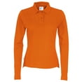 thumbnail image 1 of Cottover Womens Pique Long-Sleeved Polo Shirt, 1 of 2