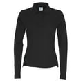thumbnail image 1 of Cottover Womens Pique Long-Sleeved Polo Shirt, 1 of 4