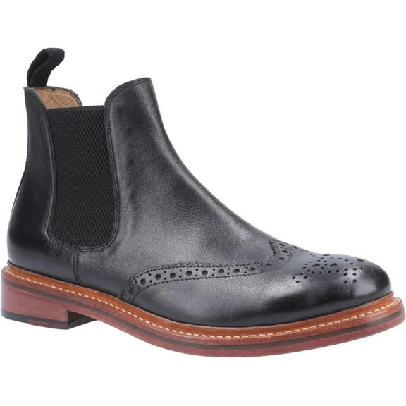 Cotwold Mens Siddington Leather Elasticated Dress Boot