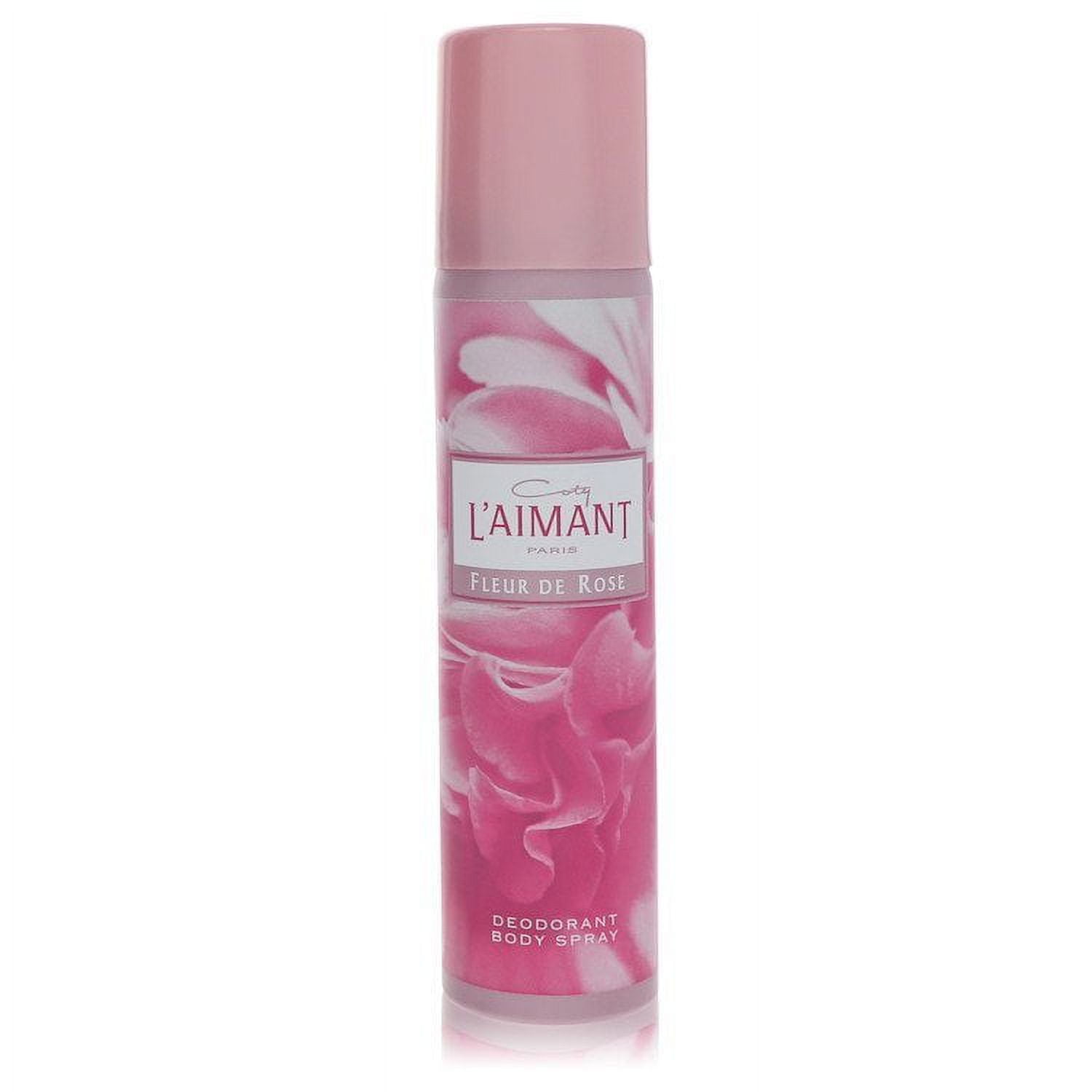Coty L'Aimant Fleur de Rose Eau de Toilette for Women Deodorant Spray 2.5 oz /  75ml