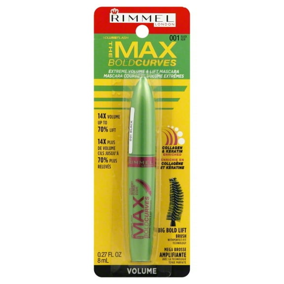Coty Rimmel The Max Bold Curves Volume Flash Mascara, 0.27 oz