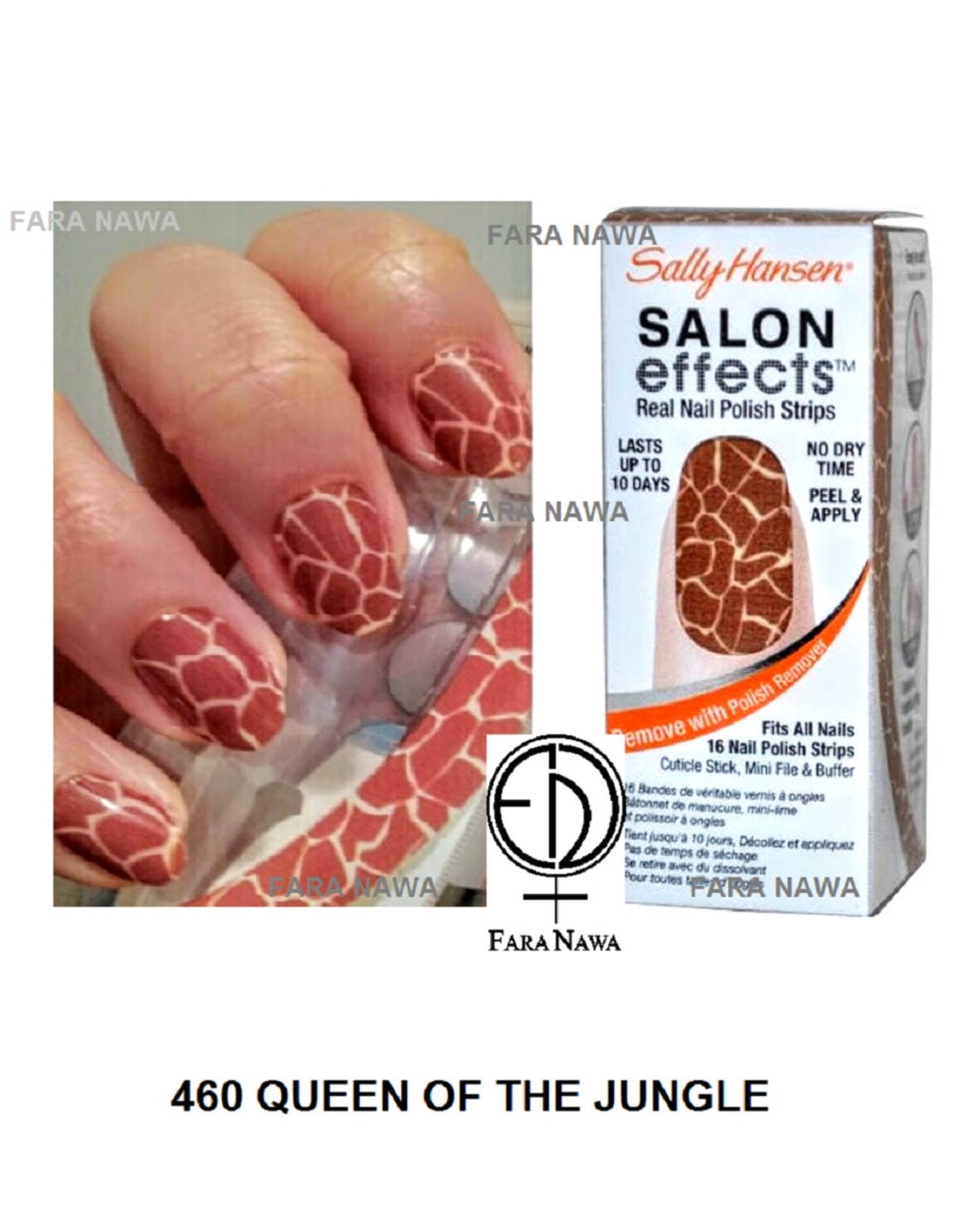 Coty Sally Hansen Salon Effects Real Nail Polish Strips, 1 ea