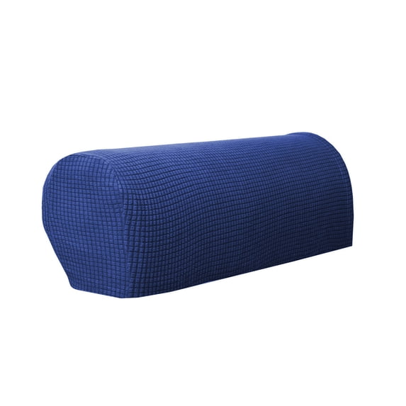 Couch Arm Covers, 32X11 In, Heavy Polyester Fleece, Navy Blue, One Size Fits Most, Armrest Covers for Sofa, Furniture Protection, Checkered Home Decor, 1 Pair