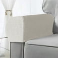 thumbnail image 1 of Couch Arm Covers,Elastic Arm Chair Covers Set of 2, Thickened Non-Slip Chair Arm Covers, Arm Rest Cover for Sofa, Armchair Slipcovers Couch Protector (White), 1 of 7