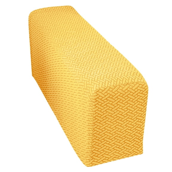 Couch Arm Covers Furniture Protector Washable Armchair Slipcovers (Yellow)