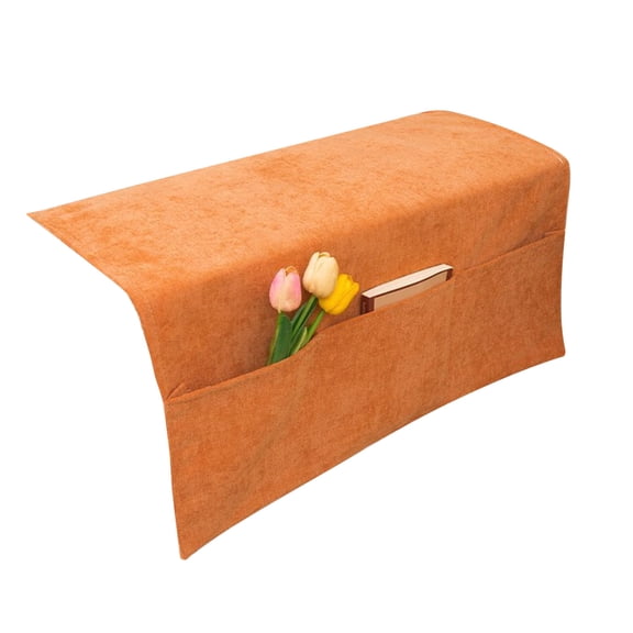 Couch Arm Covers,Pet Armchair Slipcover For Couch With 3 Pockets For TV Remote Control，Non-Slip Sofa Arm Covers Washable Sofa Armrests Covers For Living Room