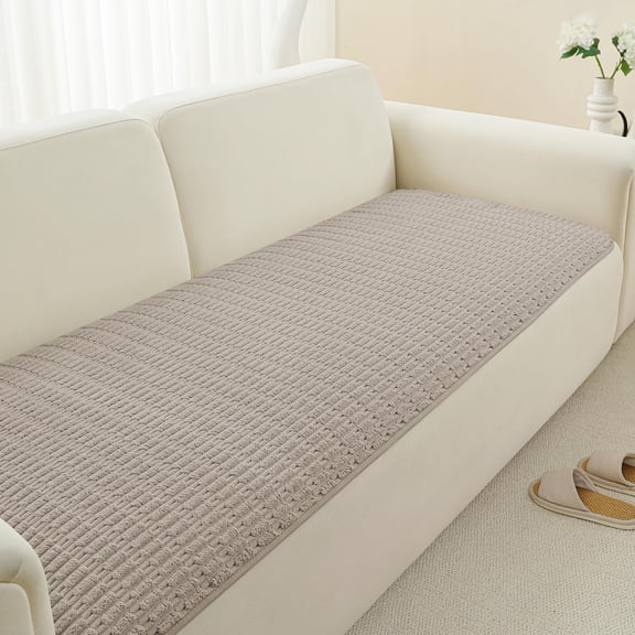 Couch Arm Covers Sofa Arm Cover, Arm Chair Covers Set of 2, Non-Slip Chair Arm Covers, Arm Rest Cover for Sofa, Armchair Slipcovers Couch Protector (Cream White 20x20 inch)