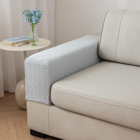 Couch Arm Covers, Sofa Arm Covers Set Of 2 Stretch Anti - Slip Furniture Protector Washable Armchair Slipcovers For Fabric Sofas, Soft And Easy - To - Stretch Armrest