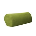 thumbnail image 1 of Couch Arm Covers, Thick Polar Fleece, 26X9 In, Sofa Armrest Protection, Checkered Decor, Everyday Living Space, Green Solid, One Size, 1 Pair, 1 of 7