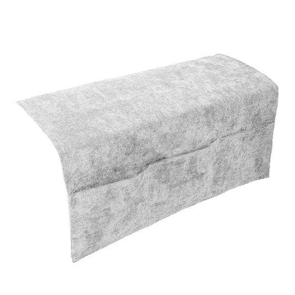 Couch Arm Covers for Sofa, Arm Covers for Couch, 24X43 In, 3 Pocket, Non Slip, Dust Blocking, Living Room, Light Gray, 1 Pc