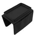 thumbnail image 1 of Couch Arm Table, Sofa Tray Durable Foldable Side Pockets Washable  For Home Black, 1 of 8