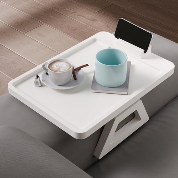 Couch Arm Tray,Bamboo Folding Sofa Tray,Sofa Armrest Trays Clip-On Couch Desk for Drinks,Snacks,Phone,Remote Control