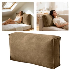 Couch Back Cushion Pillows for Replacement Sofa Back Support Pillow with Removable Velvet Cover Daybed Reading Pillows Lumbar Support Pillow Waist Cushion for Sofa,Bedside,Bay Window,17x31x4.72inches