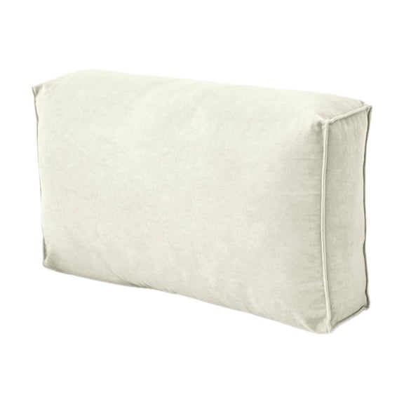 Replacement Sofa Back Support Cushion with Removable Velvet Cover for Lumbar Comfort and Daybed Reading