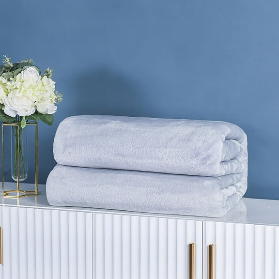 Couch Blanket Hwkond 100X120cm Super Soft Warm Solid Warm Fleece Blanket Throw Rug Sofa Bedding