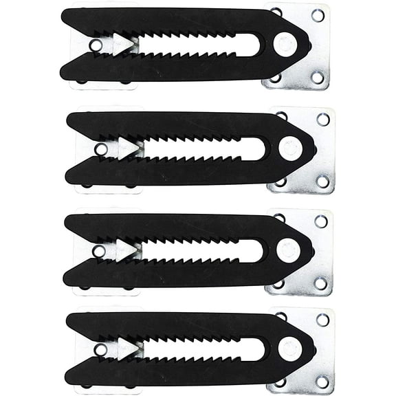Couch Clamp Steel Non-Slip Sectional Connectors for Sliding Sofas - Prevents Floor Scratches and Big Gaps in Your Couch with Easy Install (4 Pack)