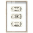 thumbnail image 1 of Couch Club Ticket Shadowbox Print Typography Art Print by Art Remedy, Blonde Frame, 20 x 30, 1 of 7