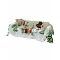 Couch Cover for 3 Cushion Cover, Christmas Snowman Xmas Tree Linen