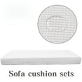 thumbnail image 1 of Couch Cover Cloth, Sofa Cover 1Pc Cushion Cover (White-L), 1 of 2