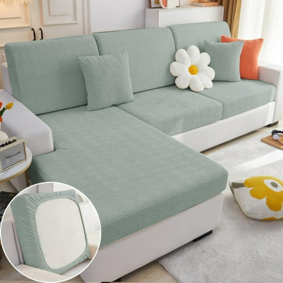 Couch Cover Cotton, Sofa Cover 1* Sofa Cover (Green-S )