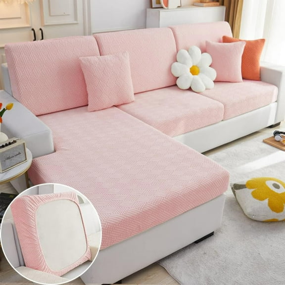 Couch Cover Cotton, Sofa Cover 1* Sofa Cover (Pink-M)