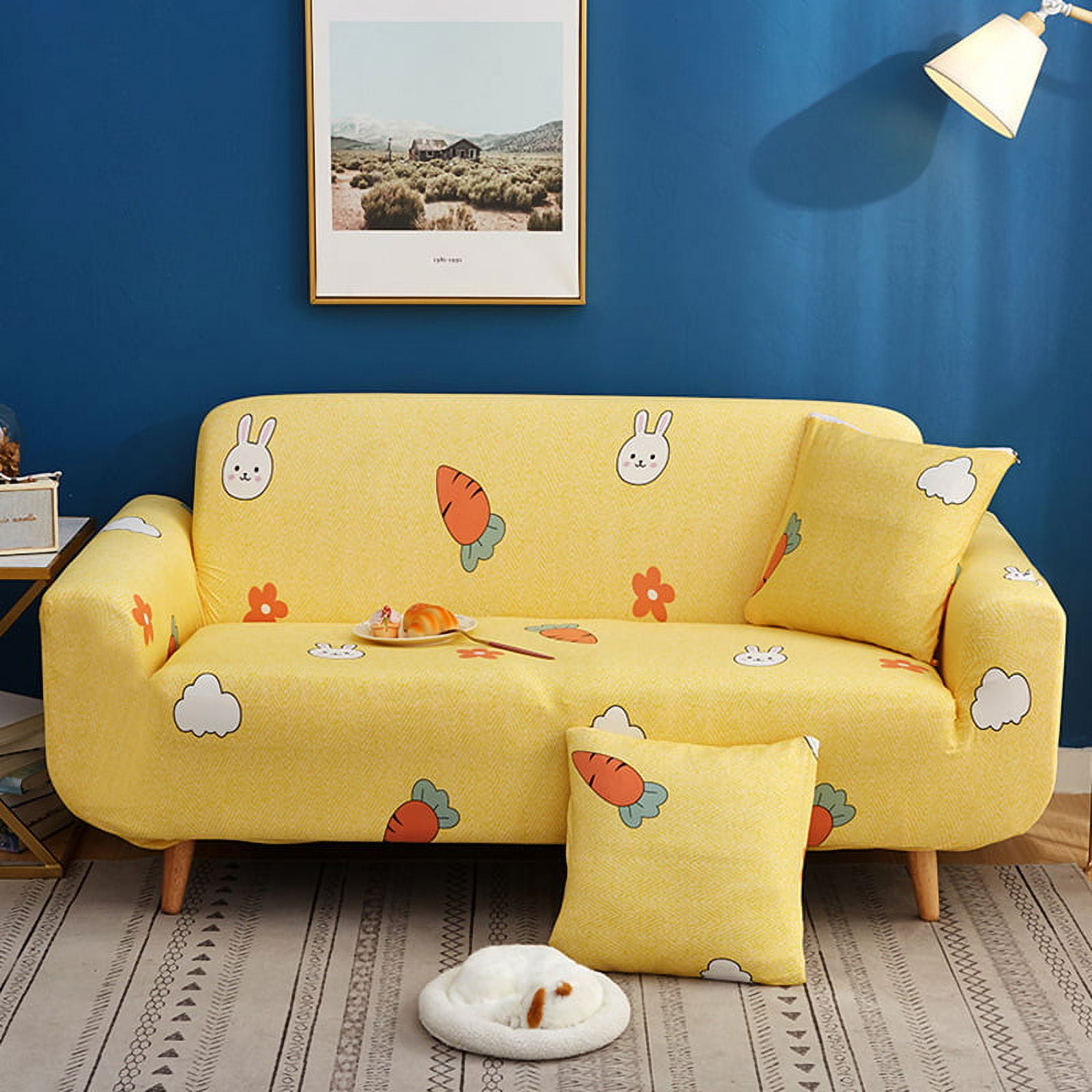 Couch Cover High Stretch Sofa Chair Covers for Living Room Pet Dog Cat Proof Slipcover Magic Elastic Furniture Protector Walmart