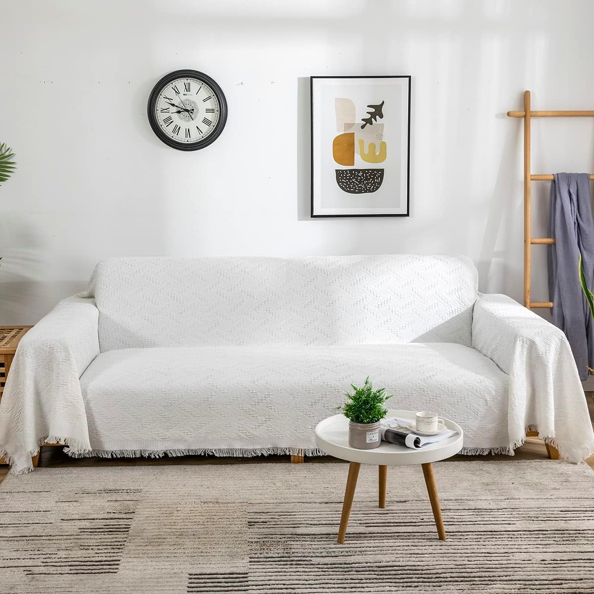 Couch Cover Sheet Blanket, Oversized Couch Covers for 3 Cushion Sofa