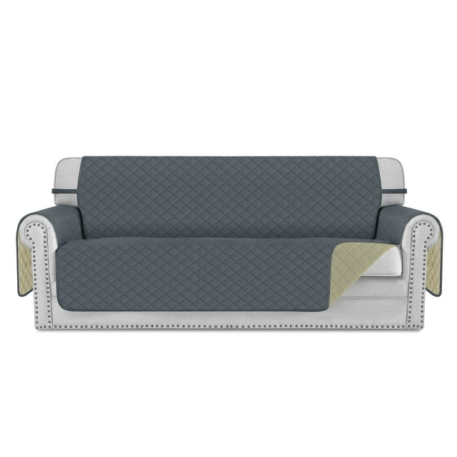 Powiller Reversible Sofa Cover for 3 Cushion Couch, Pet Protector