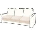 thumbnail image 1 of Couch Covers, 3 Pieces Couch Cushion Cover Velvet, Seat Cushion Cover, Stretch Sofa Covers, Separate Sectional Sofa Slipcovers, Furniture Protector(3-Seater or Backrest, Beige), 1 of 6