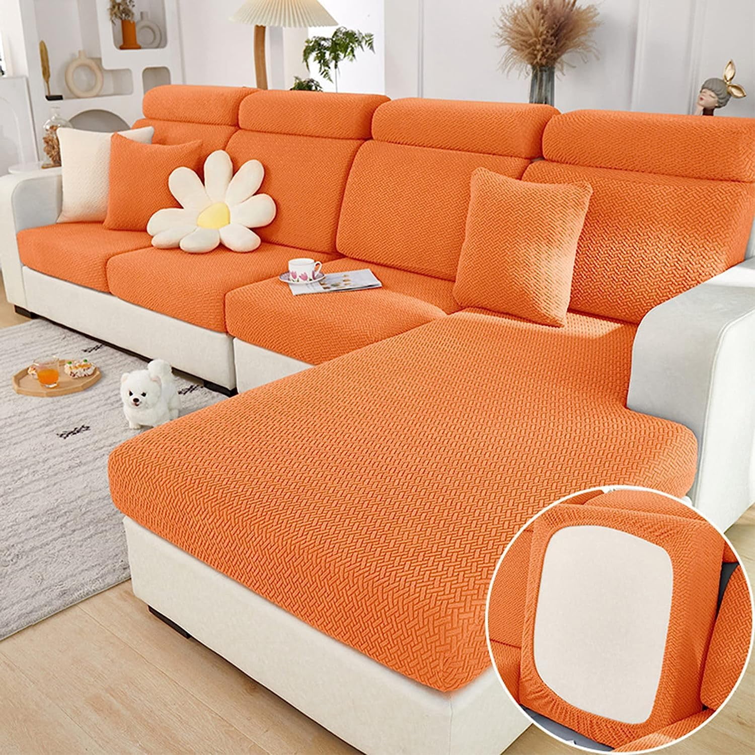 Couch Covers for Sectional Sofa, Sofa Cushion Covers, Sectional Couch ...