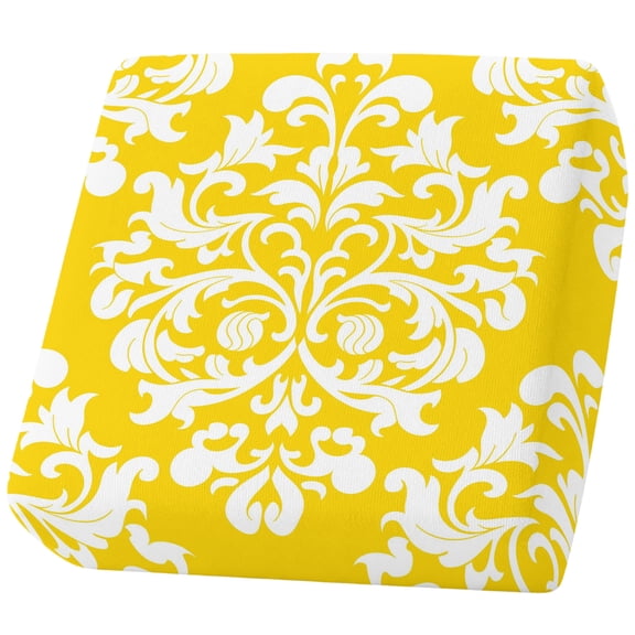 Couch Cushion Covers 1 Pcs Yellow Flower Stretch Sofa Cushion Slipcovers Classical Luxury Abstract Art Soft Sofa Cover Elastic Non-Slip Sofa Seat Cover Furniture Protector
