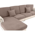 thumbnail image 1 of Couch Cushion Covers for Sectional Sofa L Shape Washable Separate Seat Chaise Couch Cover Stretch Sofa Slipcovers with 2 Pcs Pillowcases(2 Seater + 1 Chaise, Khaki), 1 of 12