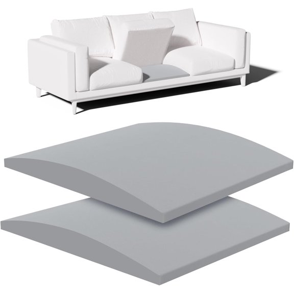 Couch Cushion Support for Sagging Seat - 2 Pack 20x20x2 Inch Sofa Cushion Board Saver & Replacement Insert for Saggy Couch or Chair, Quick No-Tool Install with 40D High Density