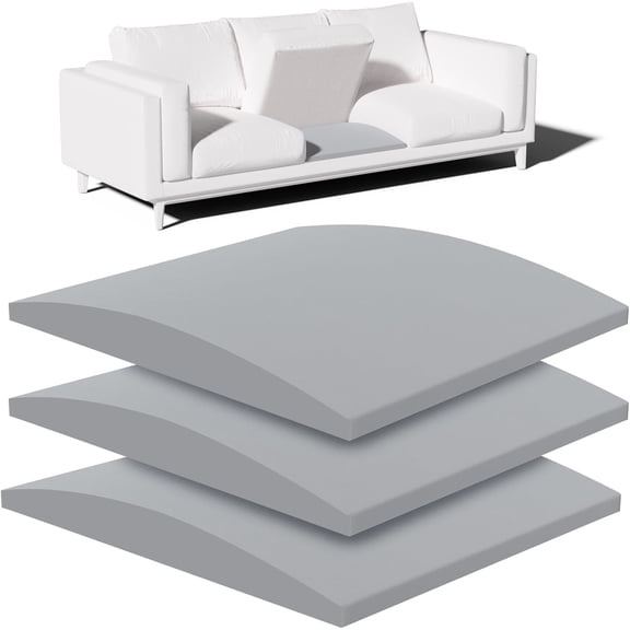 Couch Cushion Support for Sagging Seat – 3 Pack 20x20x3.15 Inch Sofa Cushion Board Saver & Replacement Insert for Saggy Couch or Chair, Quick No-Tool Install with 40D High Density Foam