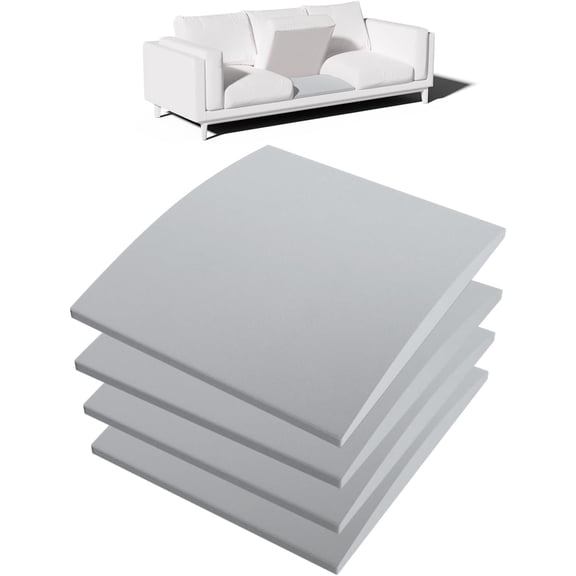 Couch Cushion Support for Sagging Seat - 4 Pack 20x20x2 Inch Sofa Cushion Board Saver & Insert for Saggy Couch or Chair, Quick No-Tool Install with 40D High Density