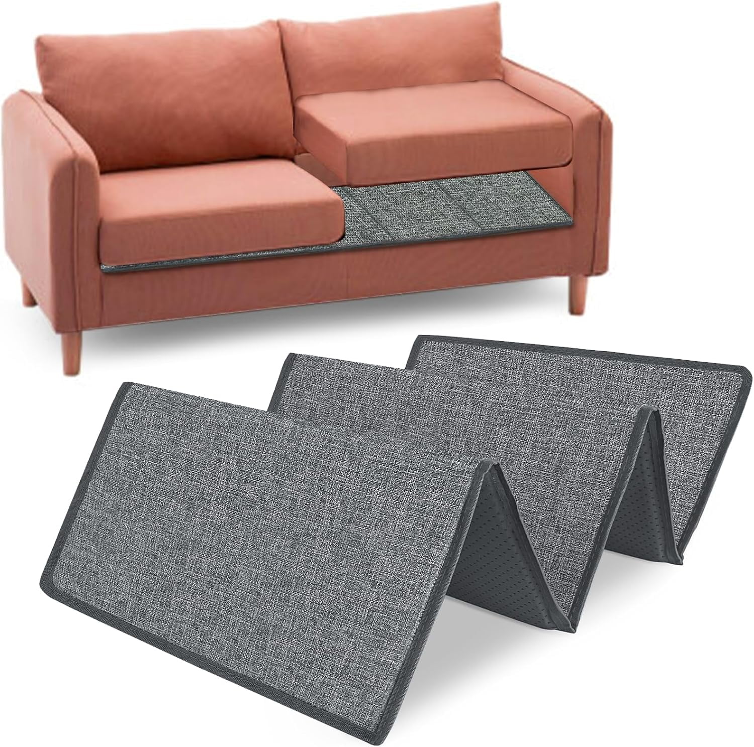 Couch Cushion Support for Sagging Seat - Sofa Saver Protector Insert Board for Sagging Cushions,Sofa Replacement Parts Fit Loveseats with Non-Slip Durable Surface & Extra Thick MDF 17" x 44"