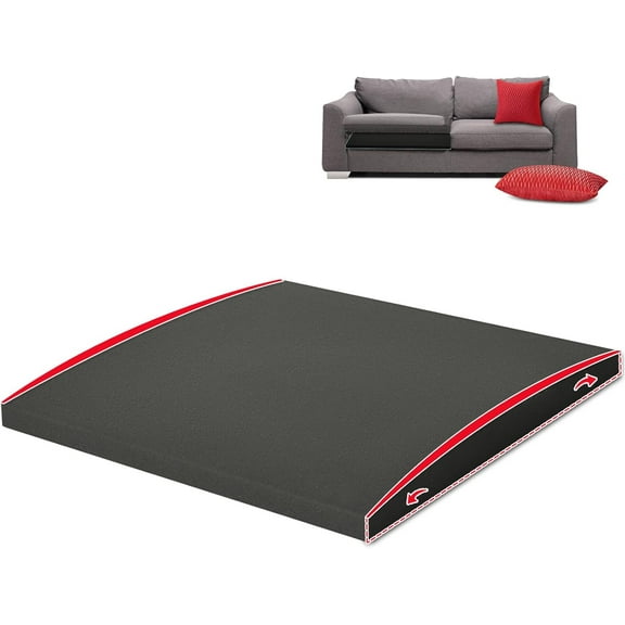 Couch Cushion Support for Sagging Seat 20X20X2 Inches, High Density Foam Under Couch Cushion Support with Anti Slip Mesh Fabric, Dark Grey 1Pc