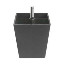 Couch Feet,Sofa Legs,Stool Legs,Metric Thread Bolts Plastic Furniture Legs Black Square Sofa Feet with T-Nuts-Couch Feet Replacement-Couch Legs,4.3 Inch