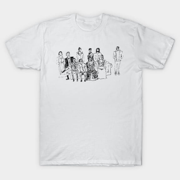 Couch Ghosts Funny Retro Paranormal Spirits Relaxing TV Binge Watching H1593 Unisex T-Shirt, Up to 5XL