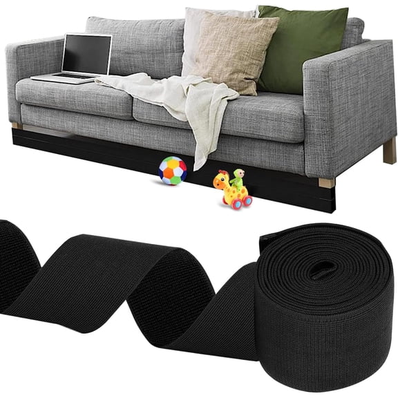 Under Couch Guards Toy Blocker - Barrier for Under Sofa, Bed & Furniture Bottom Stop Things from Going Under | Easy to Install Gap Bumper Stopper for Toys