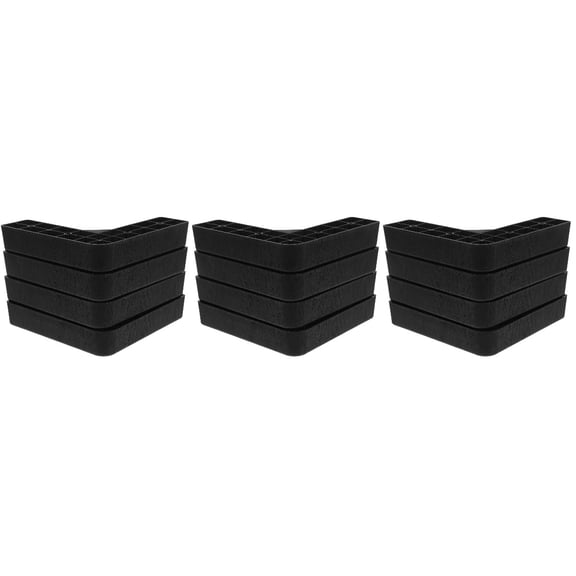 Couch Legs Replacement, 12Pcs L-Shaped Couch Feet, Sofa Risers for Enhanced Stability and Comfort