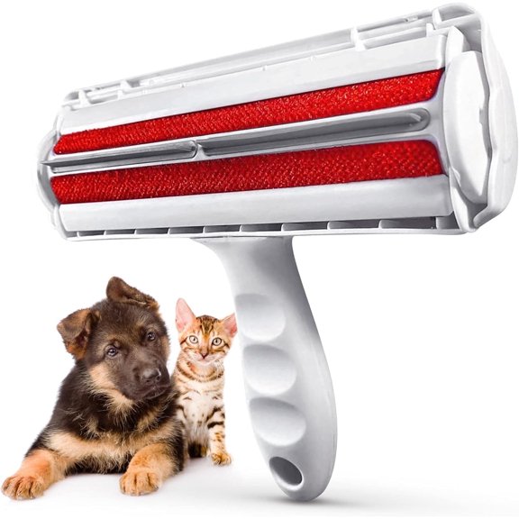 Couch Pet Hair Removal Tool and Roller - Reusable, Easy-to-Clean Dog Hair Remover for Couch and Car, No Batteries or Mess, Ideal for Cat Hair Too