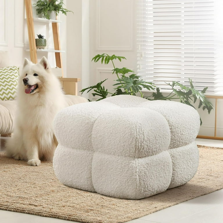Square poufs to sit on discount