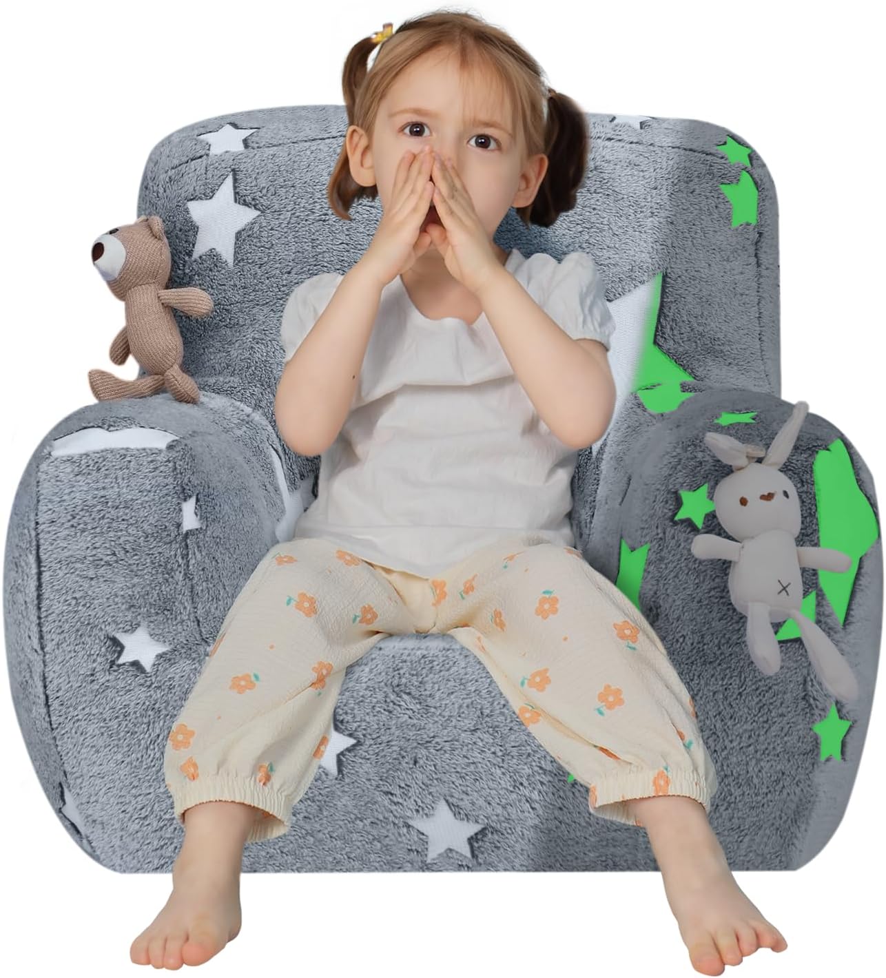Couch Toddler Sofa Chair, Glow Toddler Couch, Comfy Sofa Bean Bag Chair