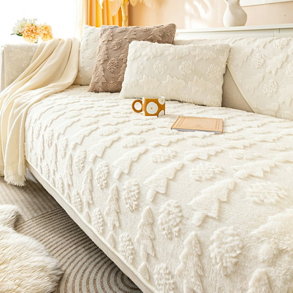 Couch&nbsp;Cover,Super Soft Puffy Plush Non Slip Sofa Cushion Covers - Rabbits Sofa Cushion Super Soft Sofa Couch Cover Fuzzy Slipcover Furniture Protector For Kids