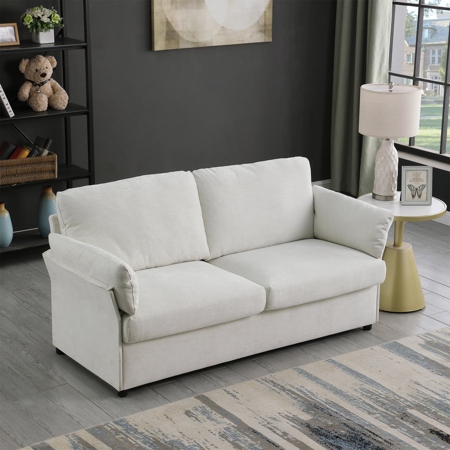 52 loveseat sofa small couch for bedroom comfy love seat with 21in