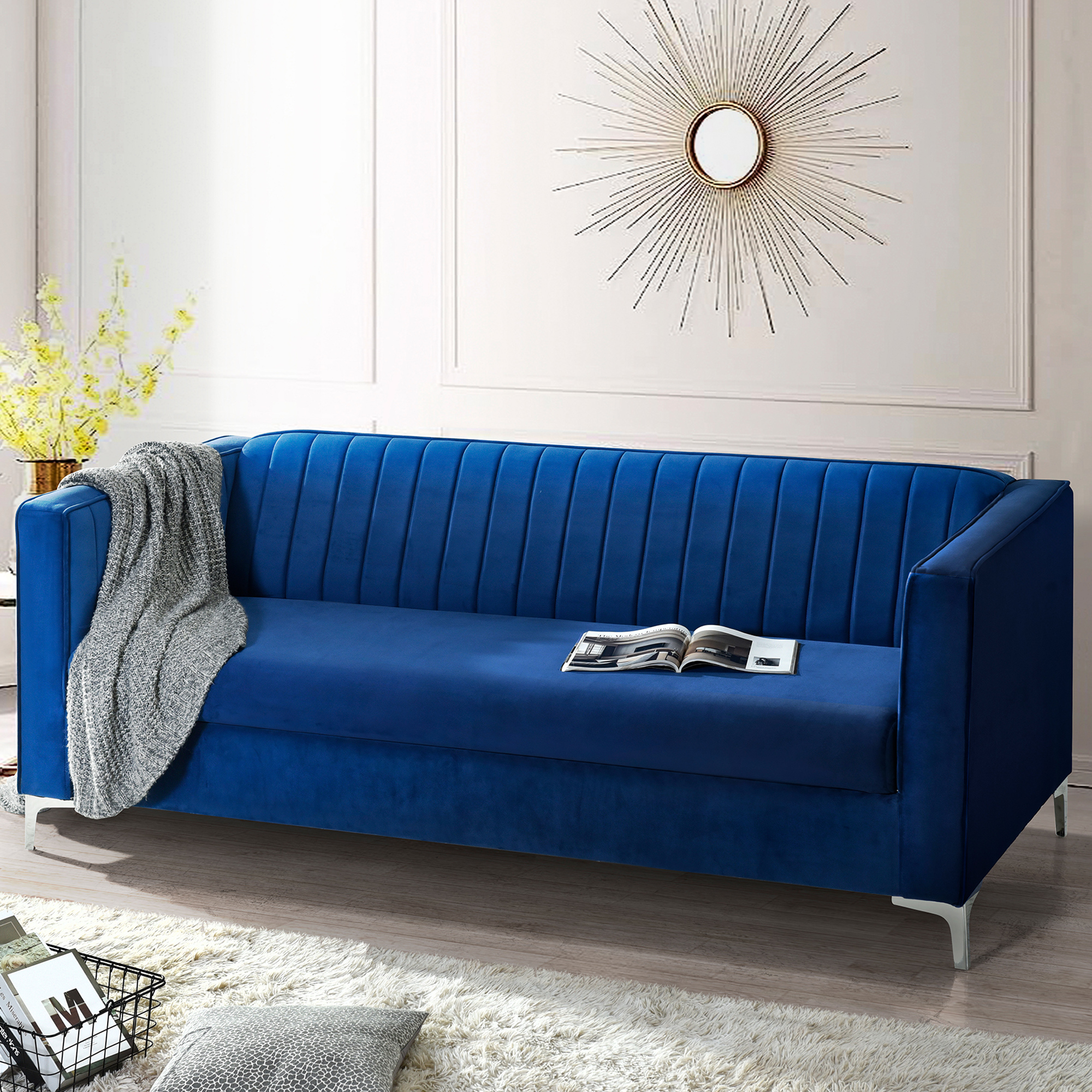 Couches and Sofas, Velvet Loveseat Furniture, Modern Upholstered Sofa Couch, Velvet Sofa with