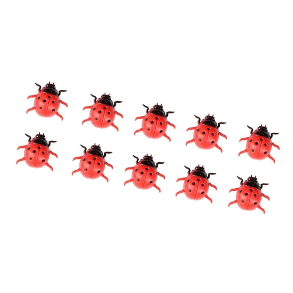 CoudarTitie 10 Pieces Ladybug Refrigerator Magnets Home Decoration Fashion Fridge Decoration